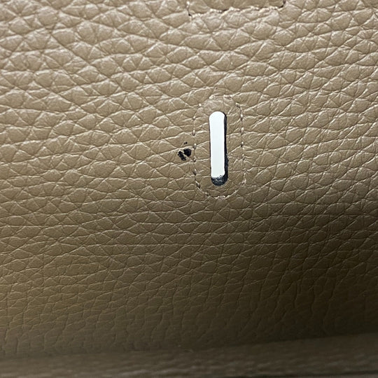 HERMES Handbag Taurillon Clemence, Leather Etope Taurillon Clemence sack velo Women Used Authentic
