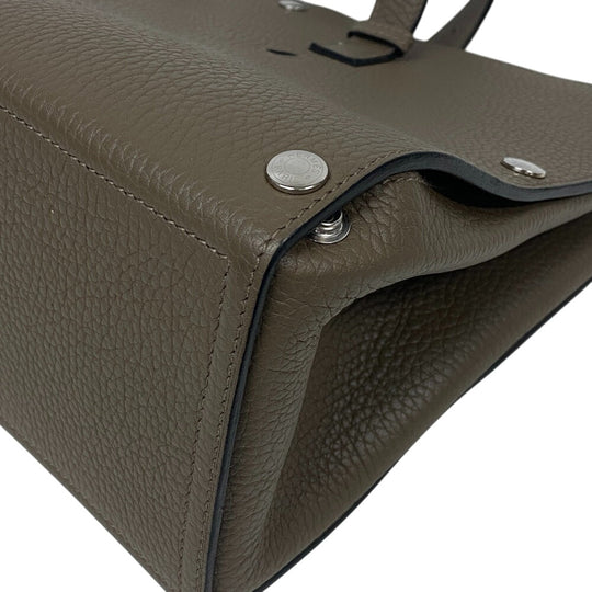 HERMES Handbag Taurillon Clemence, Leather Etope Taurillon Clemence sack velo Women Used Authentic