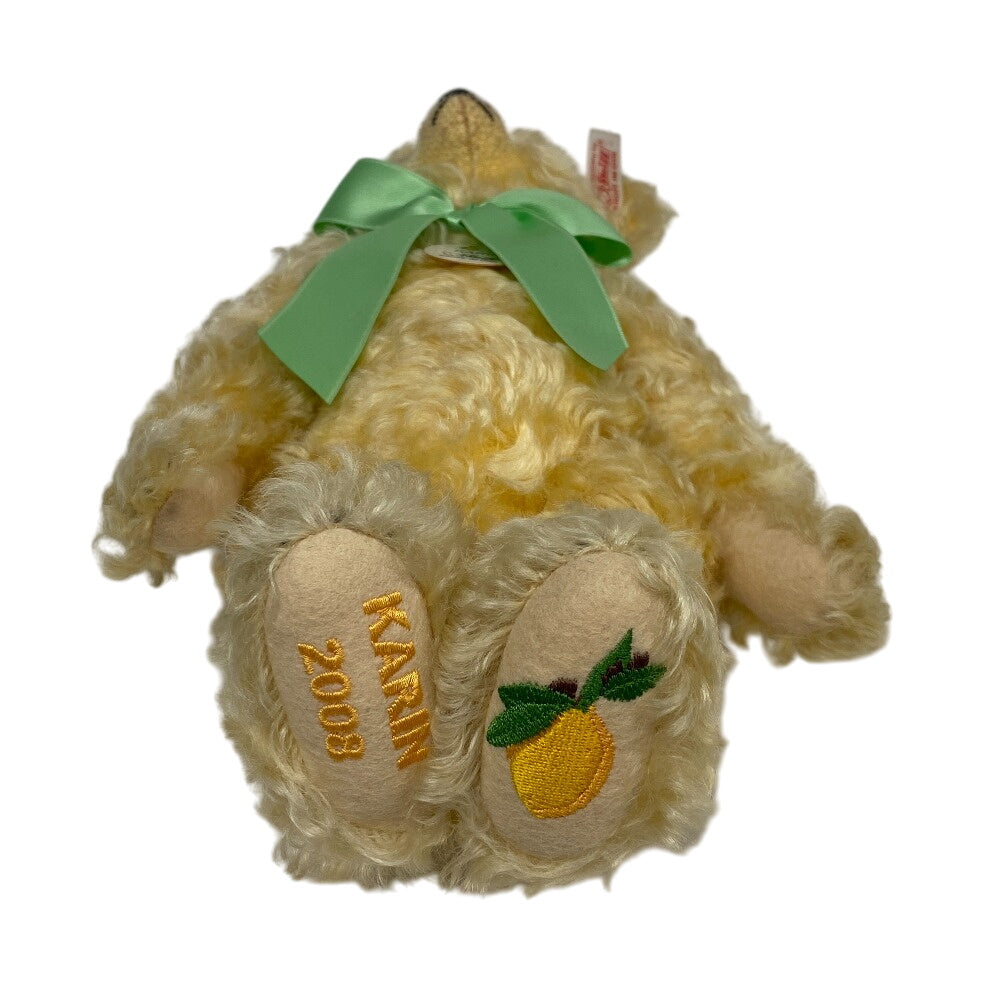 Steiff Plush Doll mohair yellow Teddy Bear 2008 681998 Karin Japan limited to 1000 units No.00508 Women Used Authentic