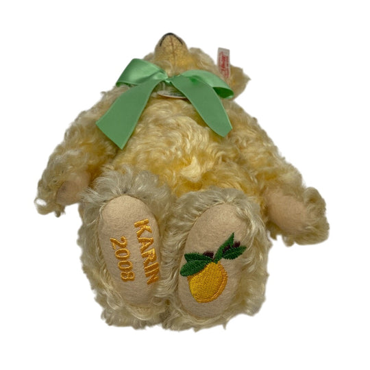 Steiff Plush Doll mohair yellow Teddy Bear 2008 681998 Karin Japan limited to 1000 units No.00508 Women Used Authentic