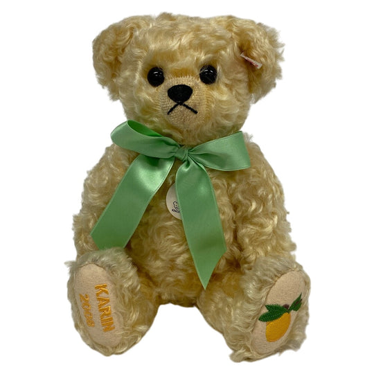 Steiff Plush Doll mohair yellow Teddy Bear 2008 681998 Karin Japan limited to 1000 units No.00508 Women Used Authentic