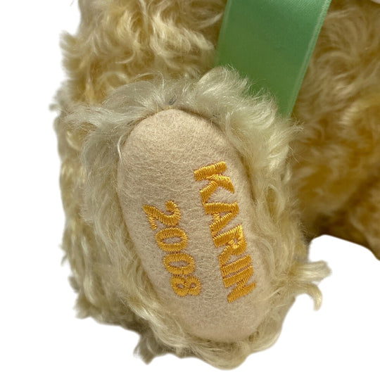 Steiff Plush Doll mohair yellow Teddy Bear 2008 681998 Karin Japan limited to 1000 units No.00508 Women Used Authentic