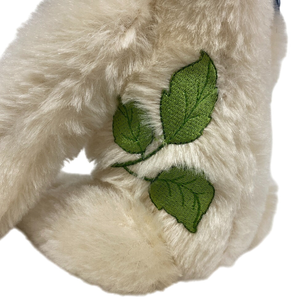 Steiff Plush Doll mohair Ivory Teddy Bear 2011 677144 Blue Rose Asia Limited 1500 units No.00093 Women Used Authentic