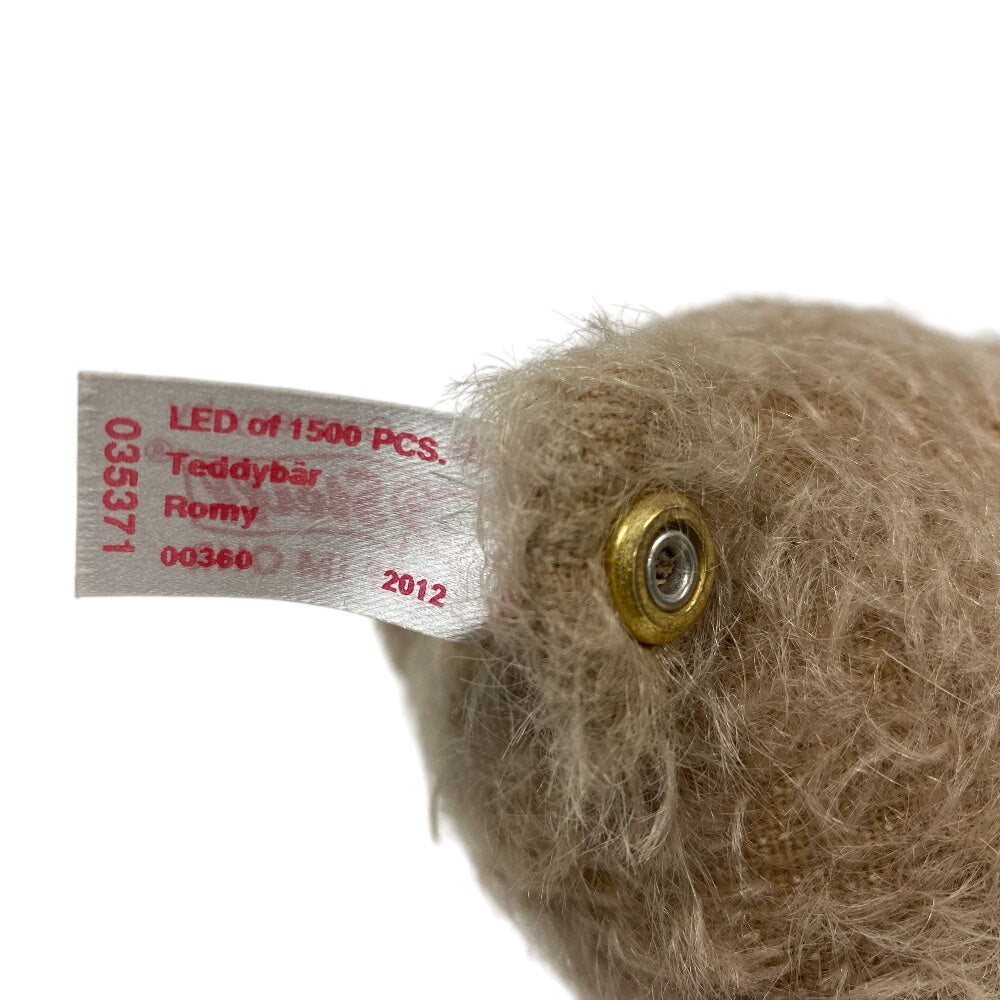 Steiff Plush Doll Cotton (60%), Mohair (40%) Brown Teddy Bear 2012 Alpaca 035371 Romy Limited to 1500 pieces No.00360 Women Used Authentic