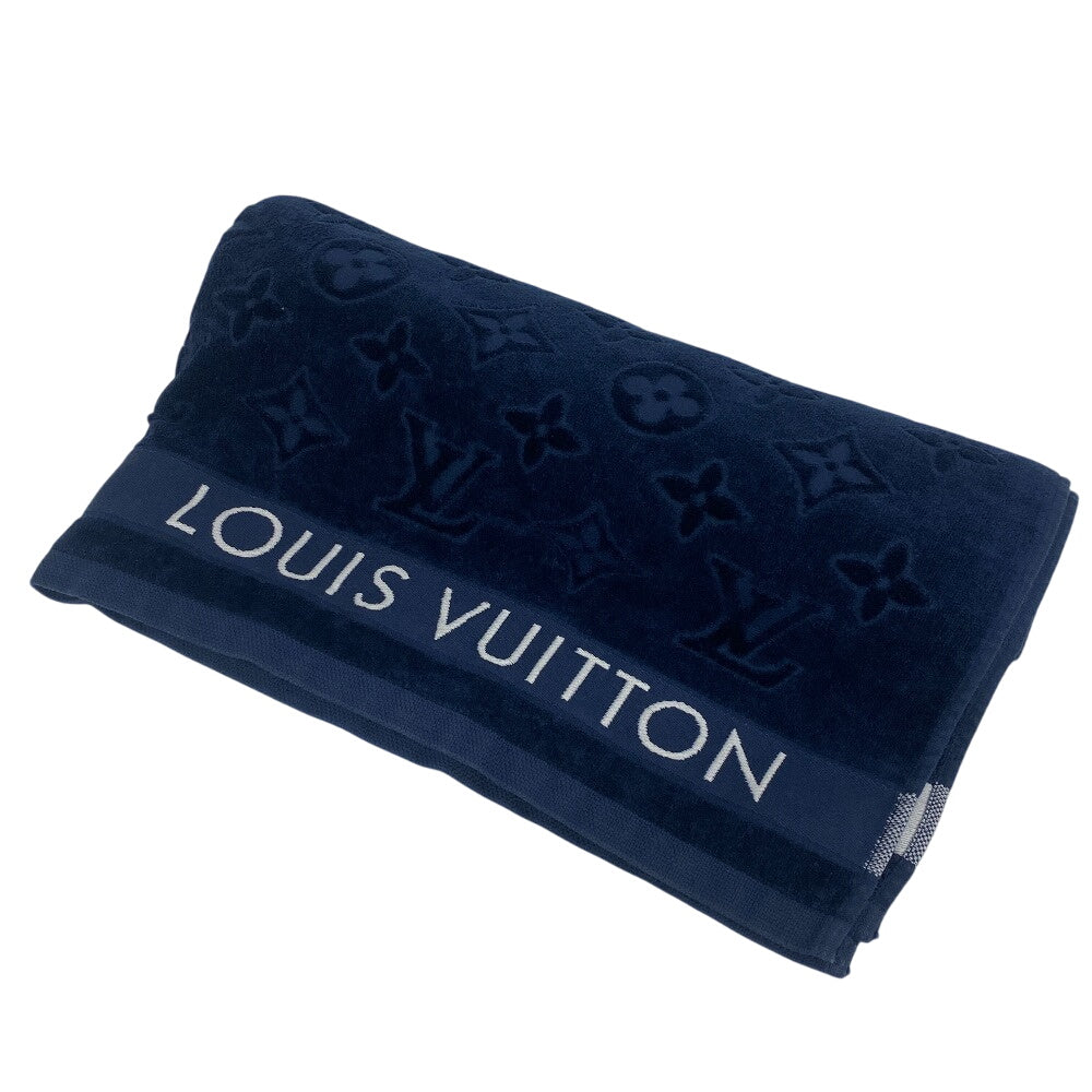 LOUIS VUITTON towel M777881 cotton Navy Monogram Dora du Bain LV Vacation