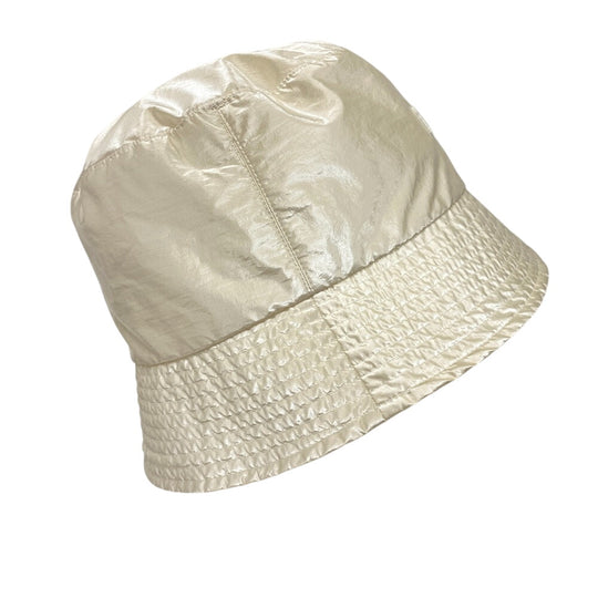 MONCLER Other hats Nylon Ivory Bucket hat logo BUCKET 2022 Women M Used Authentic