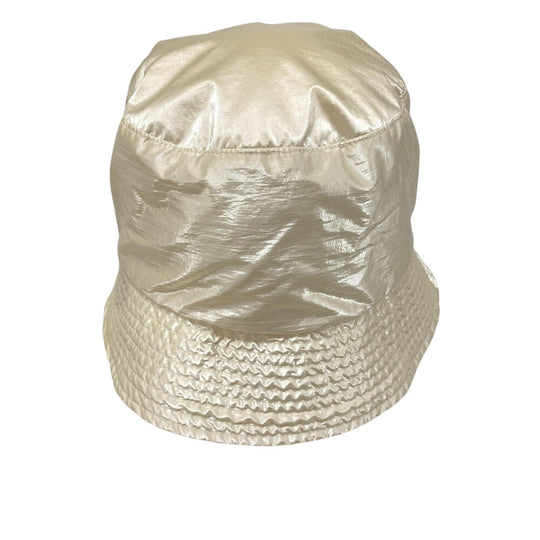 MONCLER Other hats Nylon Ivory Bucket hat logo BUCKET 2022 Women M Used Authentic
