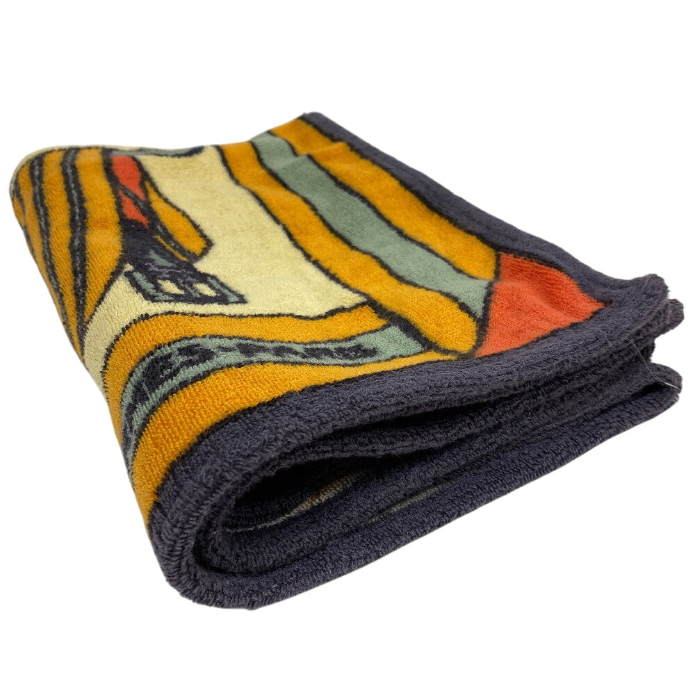 HERMES towel cotton Orange Women(Unisex) Used Authentic