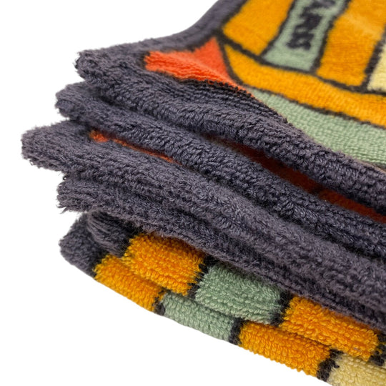 HERMES towel cotton Orange Women(Unisex) Used Authentic