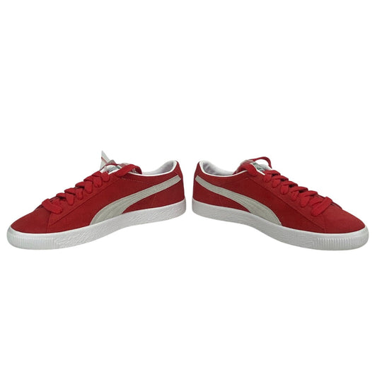 PUMA sneakers 374921 suede Red Suede VGT mens 40.5 Used Authentic