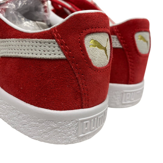 PUMA sneakers 374921 suede Red Suede VGT mens 40.5 Used Authentic