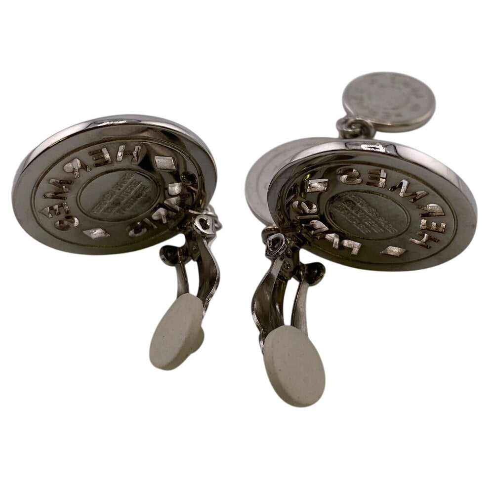 HERMES Earring Silver Silver Serie Women Used Authentic