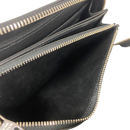 LOUIS VUITTON Long Wallet Purse M64000 leather black Epi Dandy Wallet mens Used Authentic