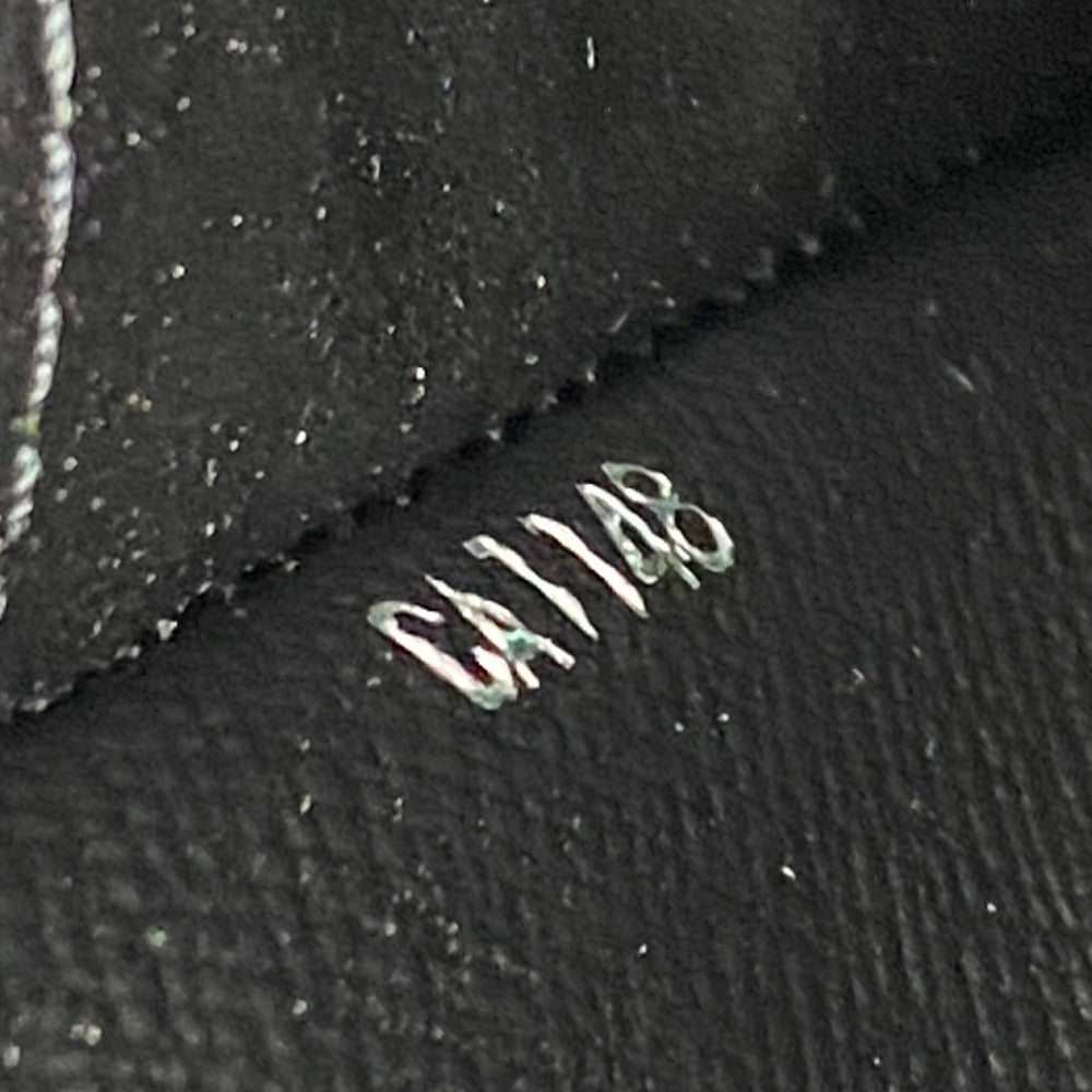 LOUIS VUITTON Long Wallet Purse M64000 leather black Epi Dandy Wallet mens Used Authentic