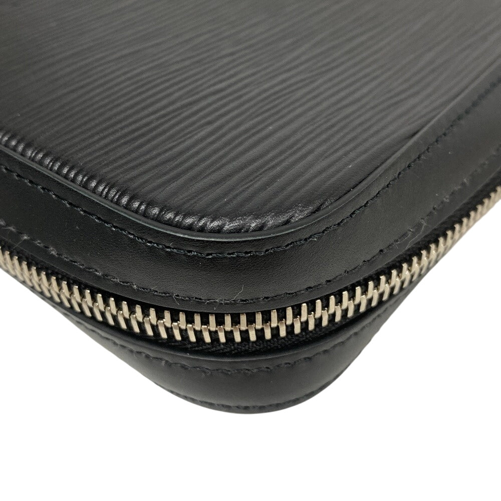 LOUIS VUITTON Long Wallet Purse M64000 leather black Epi Dandy Wallet mens Used Authentic