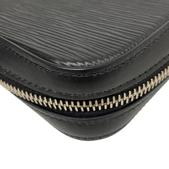 LOUIS VUITTON Long Wallet Purse M64000 leather black Epi Dandy Wallet mens Used Authentic