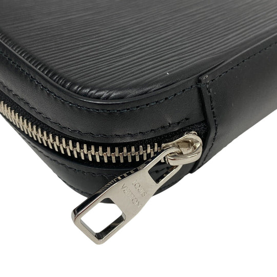 LOUIS VUITTON Long Wallet Purse M64000 leather black Epi Dandy Wallet mens Used Authentic