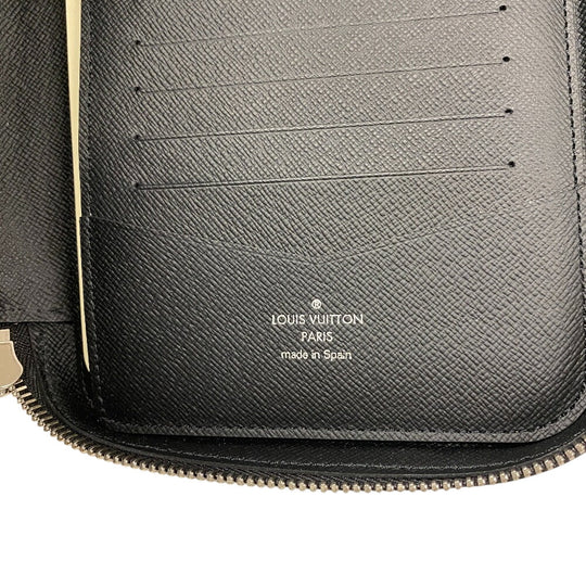 LOUIS VUITTON Long Wallet Purse M64000 leather black Epi Dandy Wallet mens Used Authentic