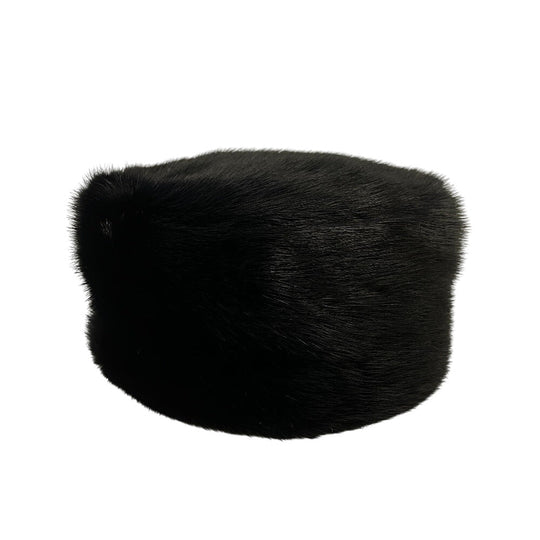 PRADA hat 1HO149 fur black Women S Used Authentic