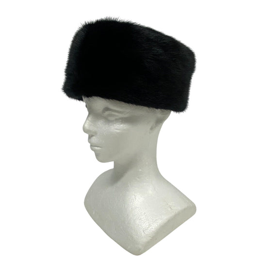 PRADA hat 1HO149 fur black Women S Used Authentic