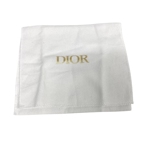 Dior Bifold Wallet leather yellow caro scarlet Women Used Authentic