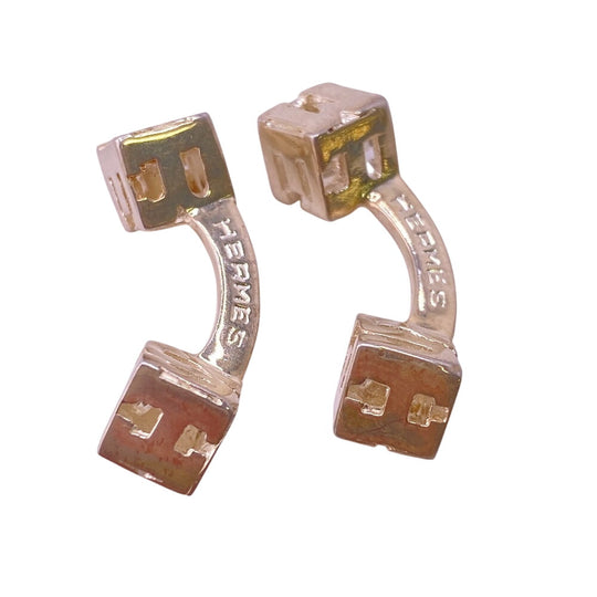 HERMES cuffs Silver925 Silver 925 5.9g H cube mens Used Authentic