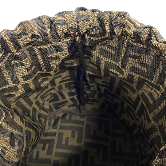 FENDI Other hats FXQ891 Raffia beige Bucket Zucca mens Used Authentic