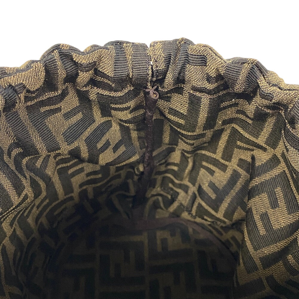 FENDI Other hats FXQ891 Raffia beige Bucket Zucca mens Used Authentic