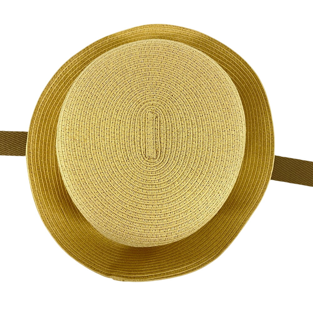 FENDI Other hats FXQ891 Raffia beige Bucket Zucca mens Used Authentic