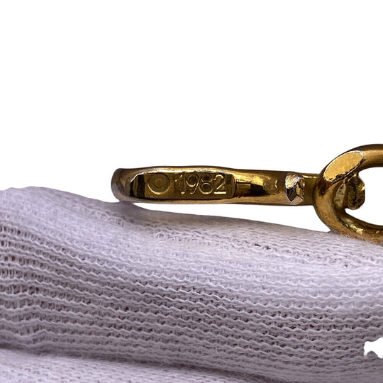 CHANEL belt Gold Plated, Leather gold COCO Mark 1982 Chain Women Used Authentic