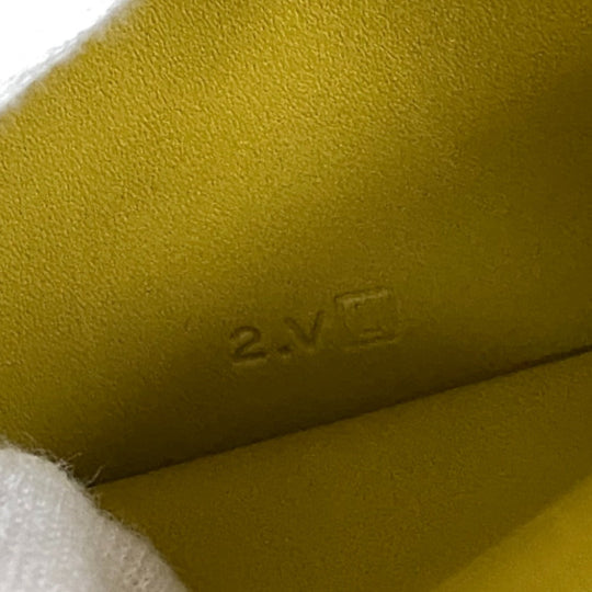 HERMES Bifold Wallet Swift, Epi Leather yellow Long wallet Box scarf Bean Women Used Authentic