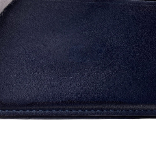 LOUIS VUITTON Bifold Wallet leather Brown Damier Portefeuille Slender mens Used Authentic