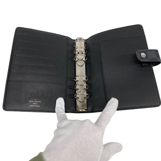 LOUIS VUITTON Notebook cover R20242 Damier Grafitte black Damier Grafitte Agenda MM mens Used Authentic