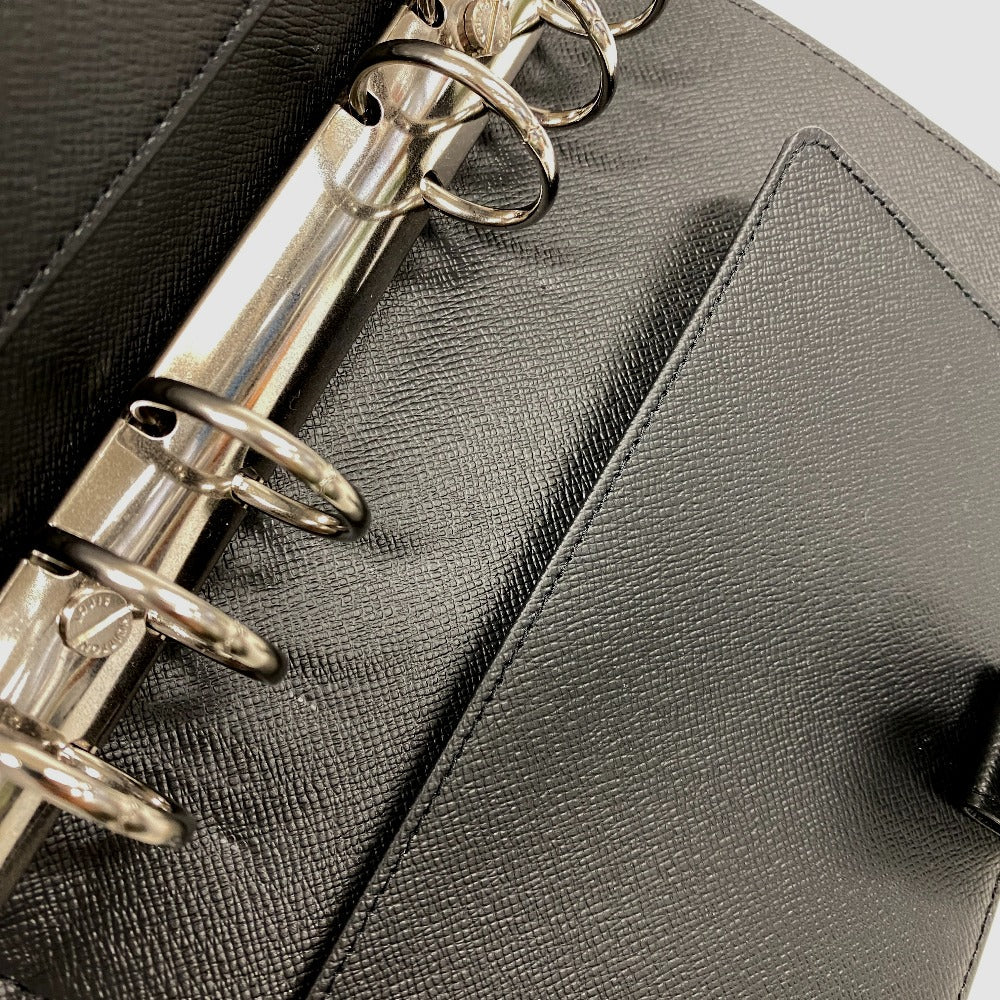 LOUIS VUITTON Notebook cover R20242 Damier Grafitte black Damier Grafitte Agenda MM mens Used Authentic