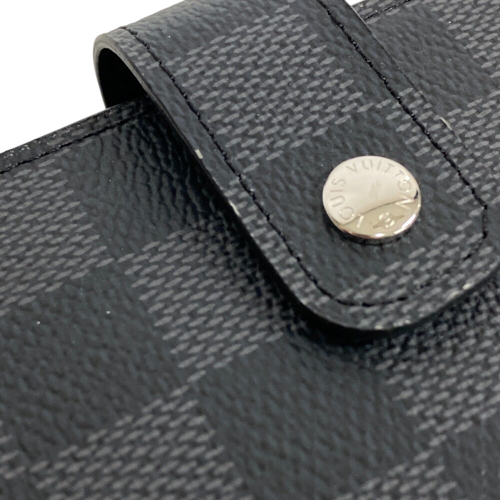 LOUIS VUITTON Notebook cover R20242 Damier Grafitte black Damier Grafitte Agenda MM mens Used Authentic