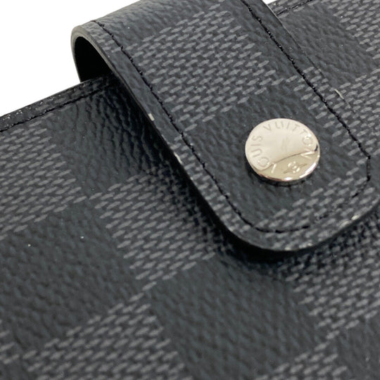 LOUIS VUITTON Notebook cover R20242 Damier Grafitte black Damier Grafitte Agenda MM mens Used Authentic
