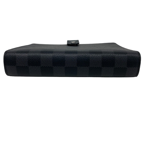 LOUIS VUITTON Notebook cover R20242 Damier Grafitte black Damier Grafitte Agenda MM mens Used Authentic