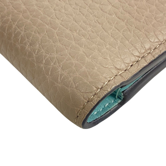 LOUIS VUITTON Bifold Wallet M82198 leather Galle Capusine V Vertical Wallet Capucines Women Used Authentic