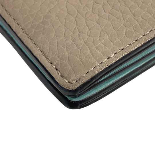 LOUIS VUITTON Bifold Wallet M82198 leather Galle Capusine V Vertical Wallet Capucines Women Used Authentic