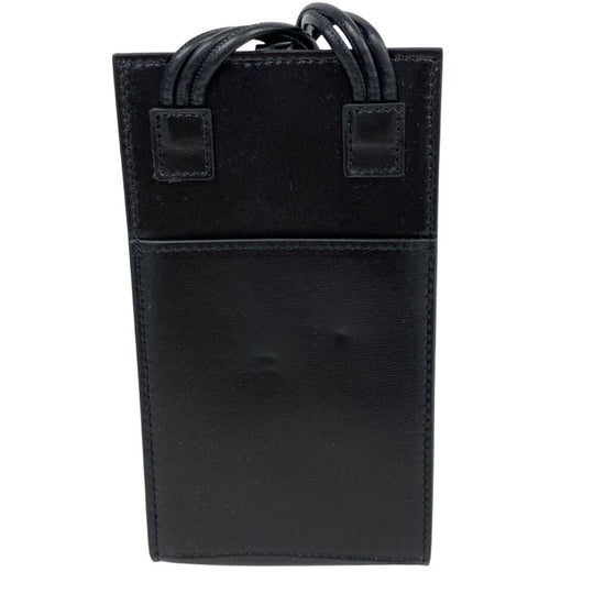 JIL SANDER Mobile case J07VL0002 leather black Phone case TANGLE Women Used Authentic