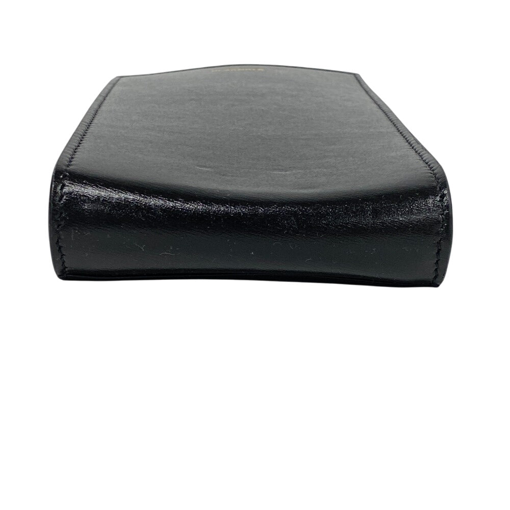 JIL SANDER Mobile case J07VL0002 leather black Phone case TANGLE Women Used Authentic