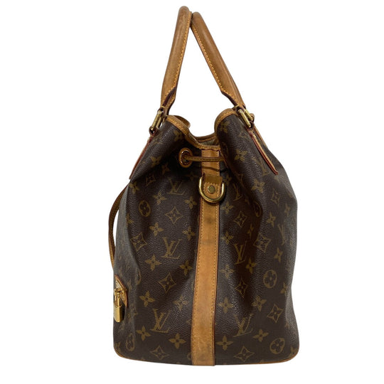 LOUIS VUITTON Shoulder Bag M40372 leather Brown 2WAY handbag Monogram Neo Women Used Authentic