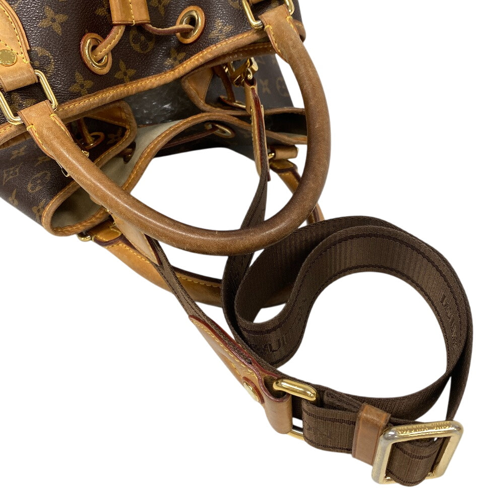 LOUIS VUITTON Shoulder Bag M40372 leather Brown 2WAY handbag Monogram Neo Women Used Authentic