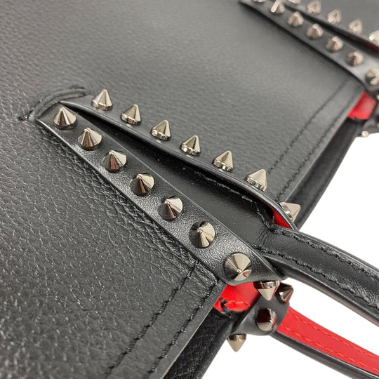 Christian Louboutin Handbag leather black Shoulder Bag Spike studs kabata mini Women Used Authentic