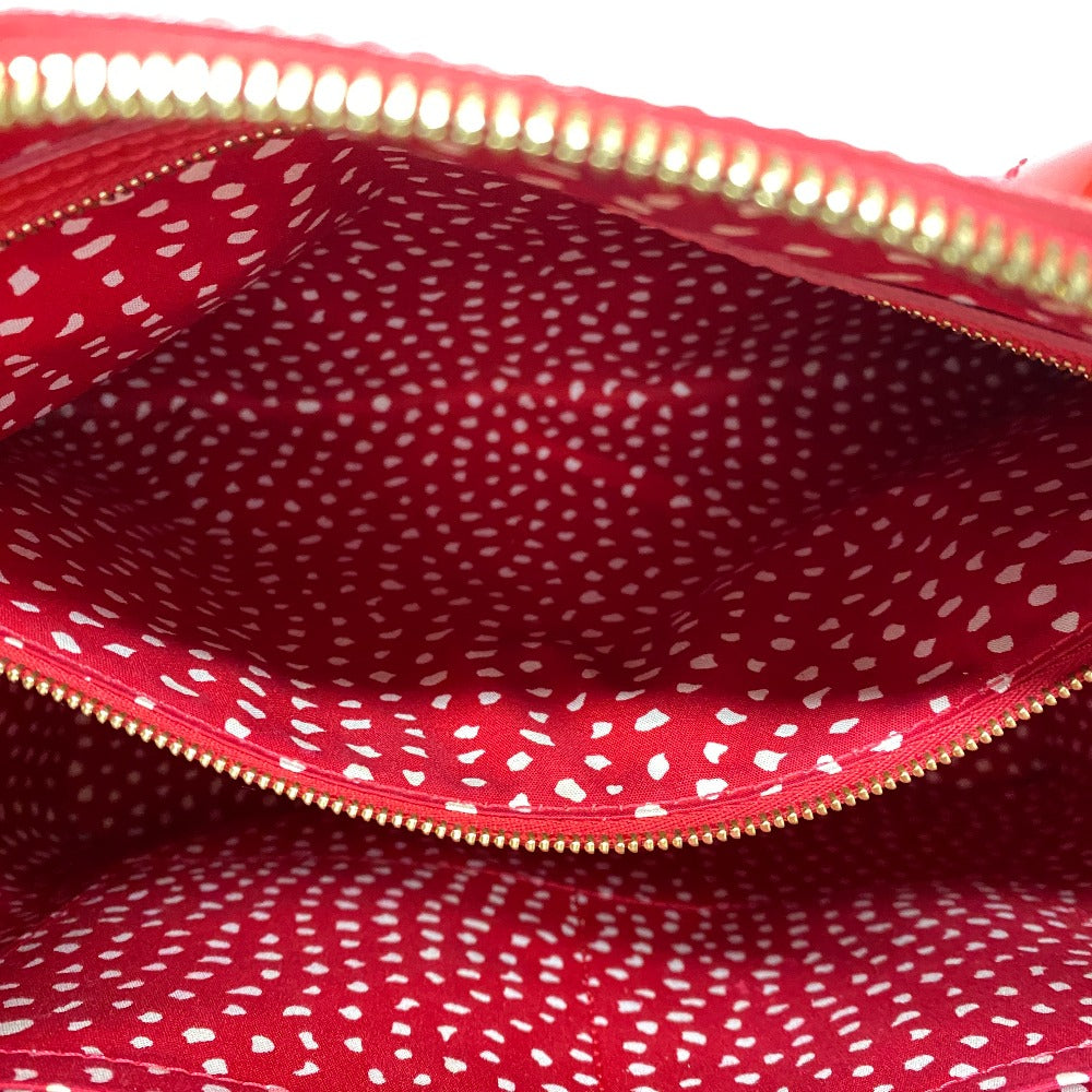 LOUIS VUITTON Handbag M91423 Patent leather Red Yayoi Kusama Vernis Dot Infinity LockitMM Women Used Authentic