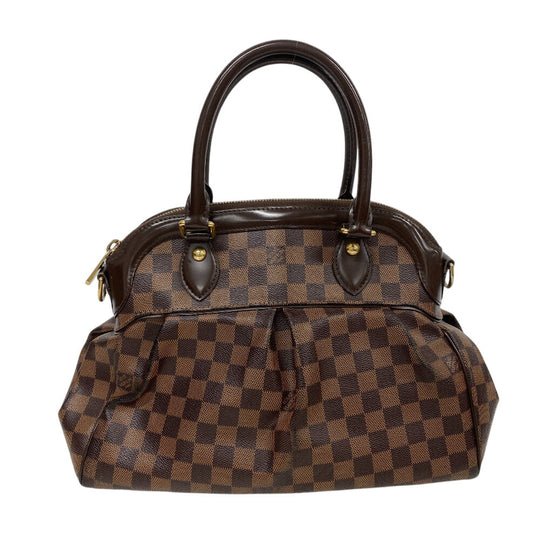 LOUIS VUITTON Handbag N51997 leather Brown Damier Trevi PM Women Used Authentic