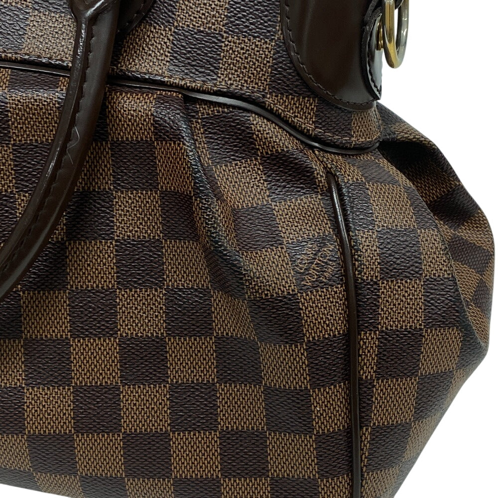 LOUIS VUITTON Handbag N51997 leather Brown Damier Trevi PM Women Used Authentic
