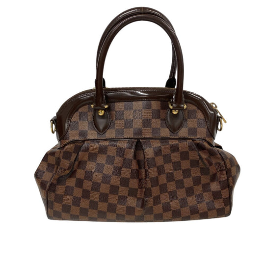 LOUIS VUITTON Handbag N51997 leather Brown Damier Trevi PM Women Used Authentic