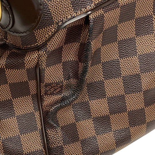 LOUIS VUITTON Handbag N51997 leather Brown Damier Trevi PM Women Used Authentic
