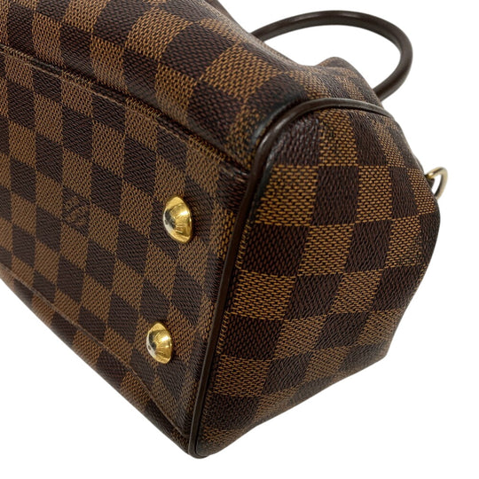 LOUIS VUITTON Handbag N51997 leather Brown Damier Trevi PM Women Used Authentic